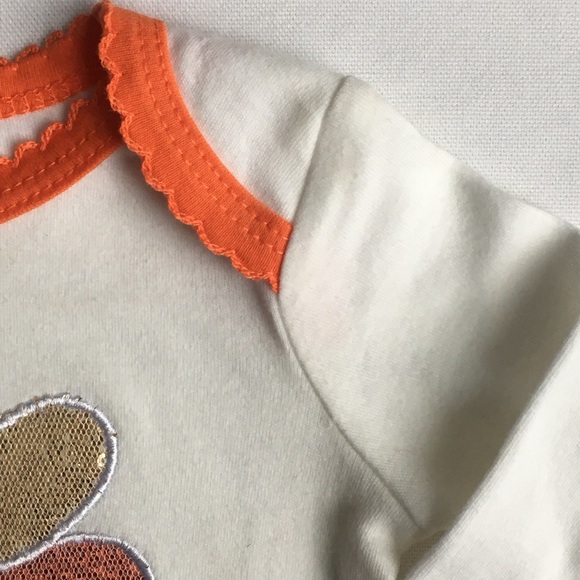 Thanksgiving shirt size 9 months turkey baby girls - Picture 5 of 16